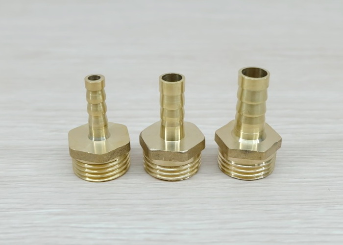 Male Thread 1/2BSP (20.5mm) to Straight Barb Tail 10mm Brass Connector