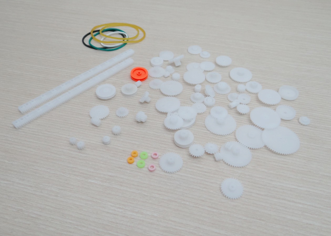 Mixed 75 ชิ้น ABS Plastic Gear Accessories DIY Tool Set 0.5M