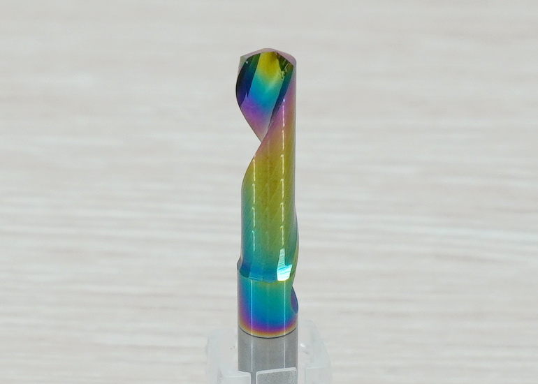 [เกรด 5A] - Single Flute DLC Coating 6x6x22 High Efficiency End Mill, Shank 6mm