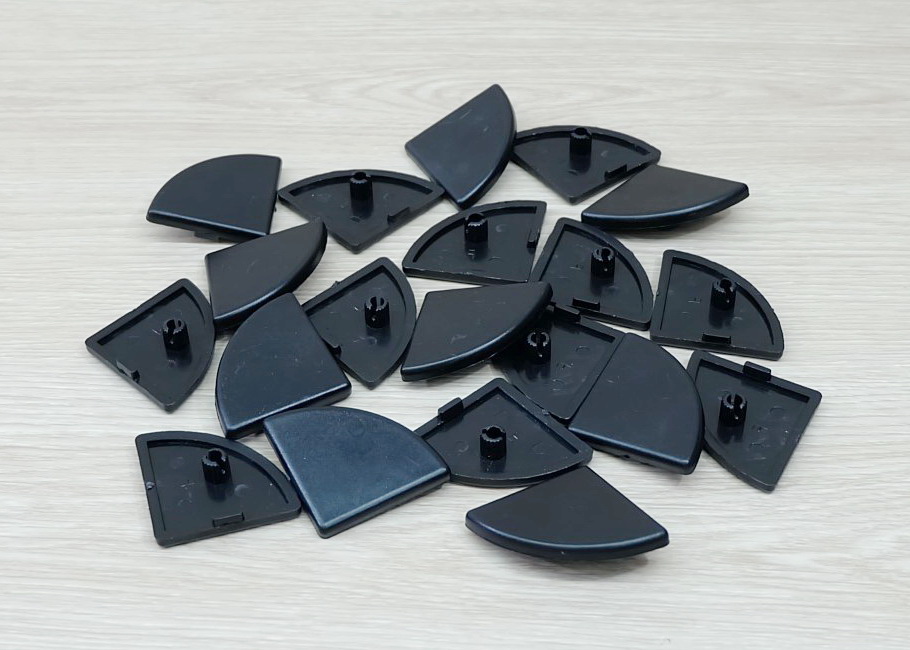 R4040 Black Plastic End Cap (แพ็ค20ชิ้น) สำหรับ Series 40 Alu Profile