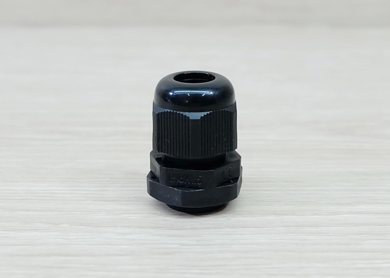 M18 (Black) Water-proof Nylon Plastic Cable Gland Connector (แพ็ค 10 ตัว)