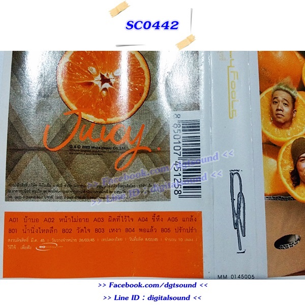 ม้วนเทป ซิลลี่ ฟูลส์ Silly Fools อัลบั้ม Juicy