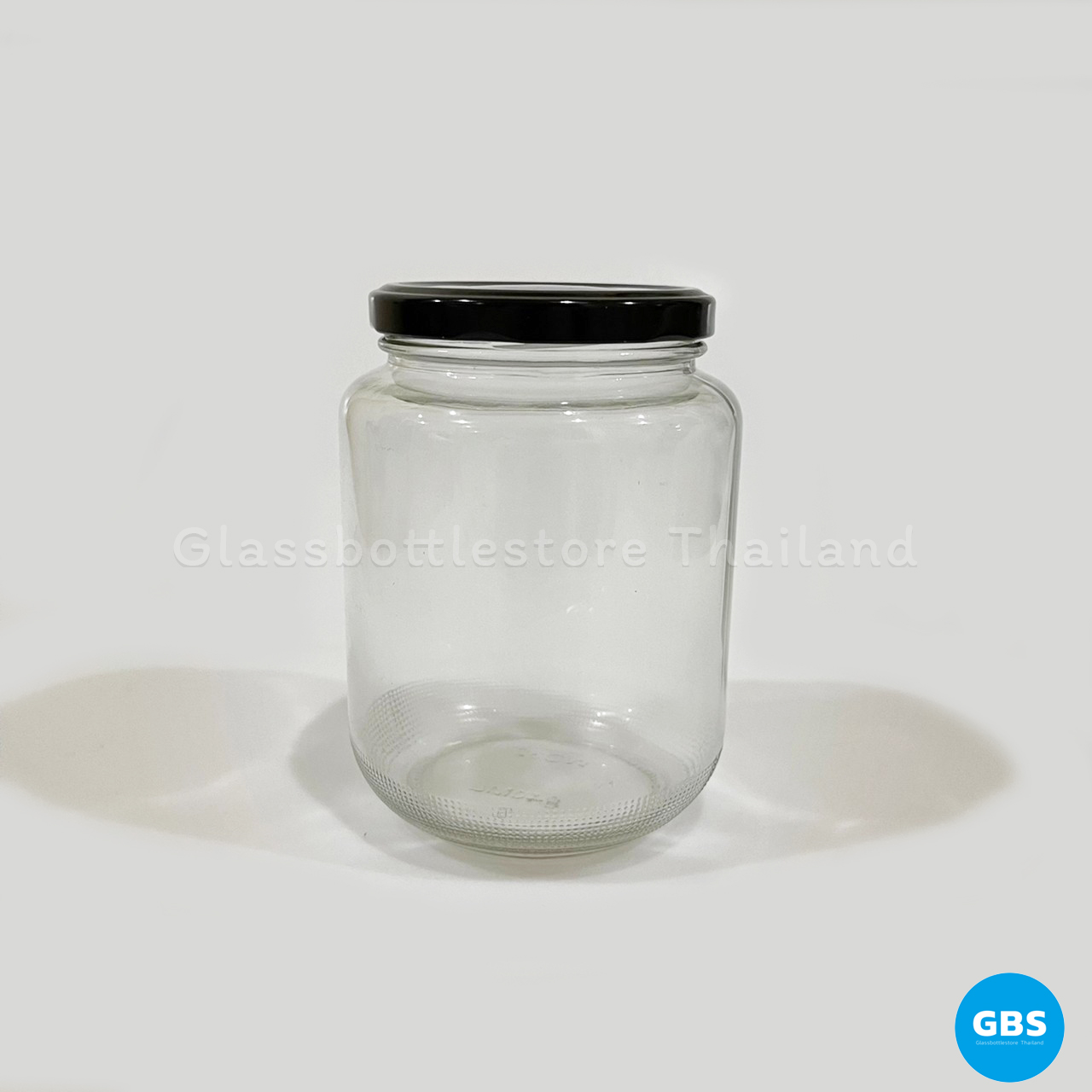 ขวดแก้ว แยม 810ml ฝาเกลียวล็อคสีดำ