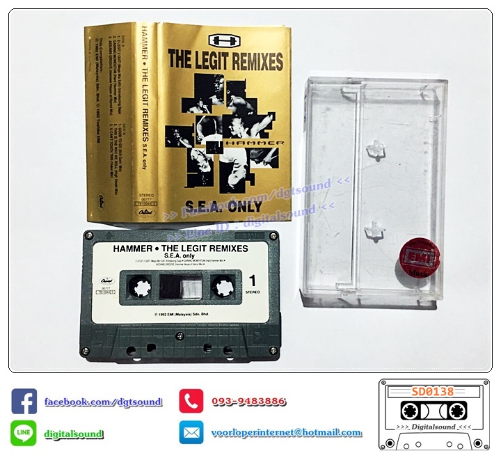 เทปคาสเซ็ท MC Hammer อัลบั้ม The Legit Remixes (S.E.A. Only)