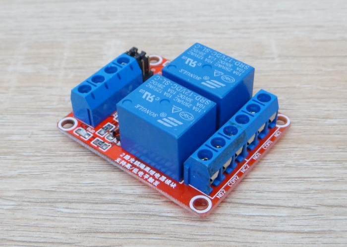 2-Channel 12V Relay Isolation Control Module 250V/10A