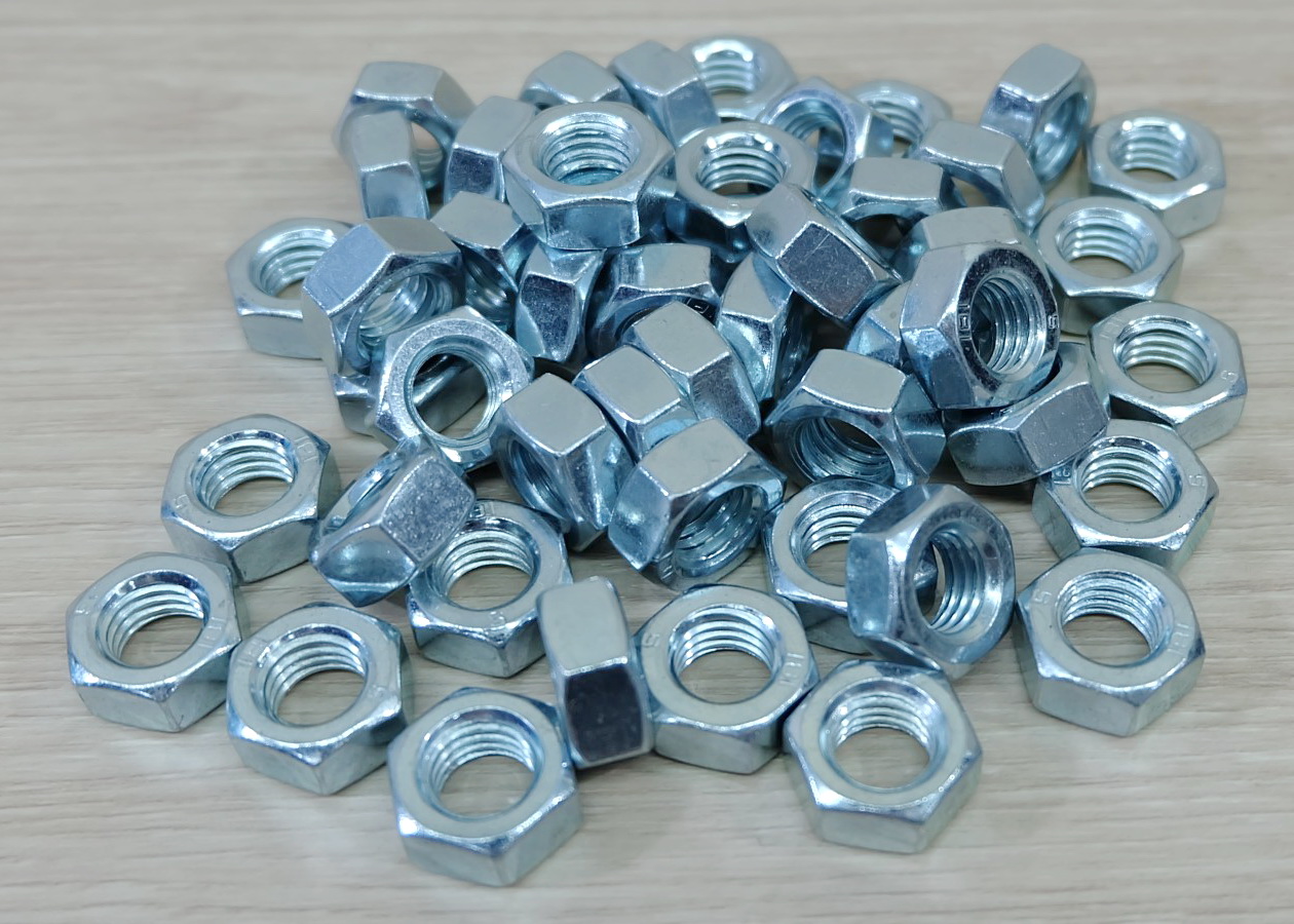 Hex Nuts M12x1.75mm (20ตัว/ถุง) Carbon Steel Galvanized