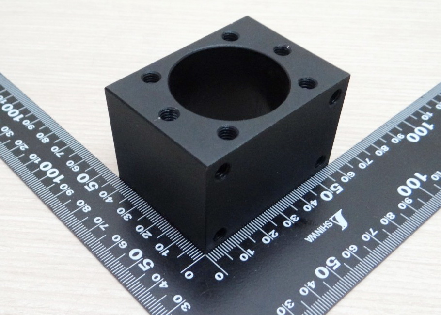 DSG20 Black Housing Aluminium for 20mm Ball Screw Nut (Inner Dia : 36mm) - 40 x 60 x 44 mm