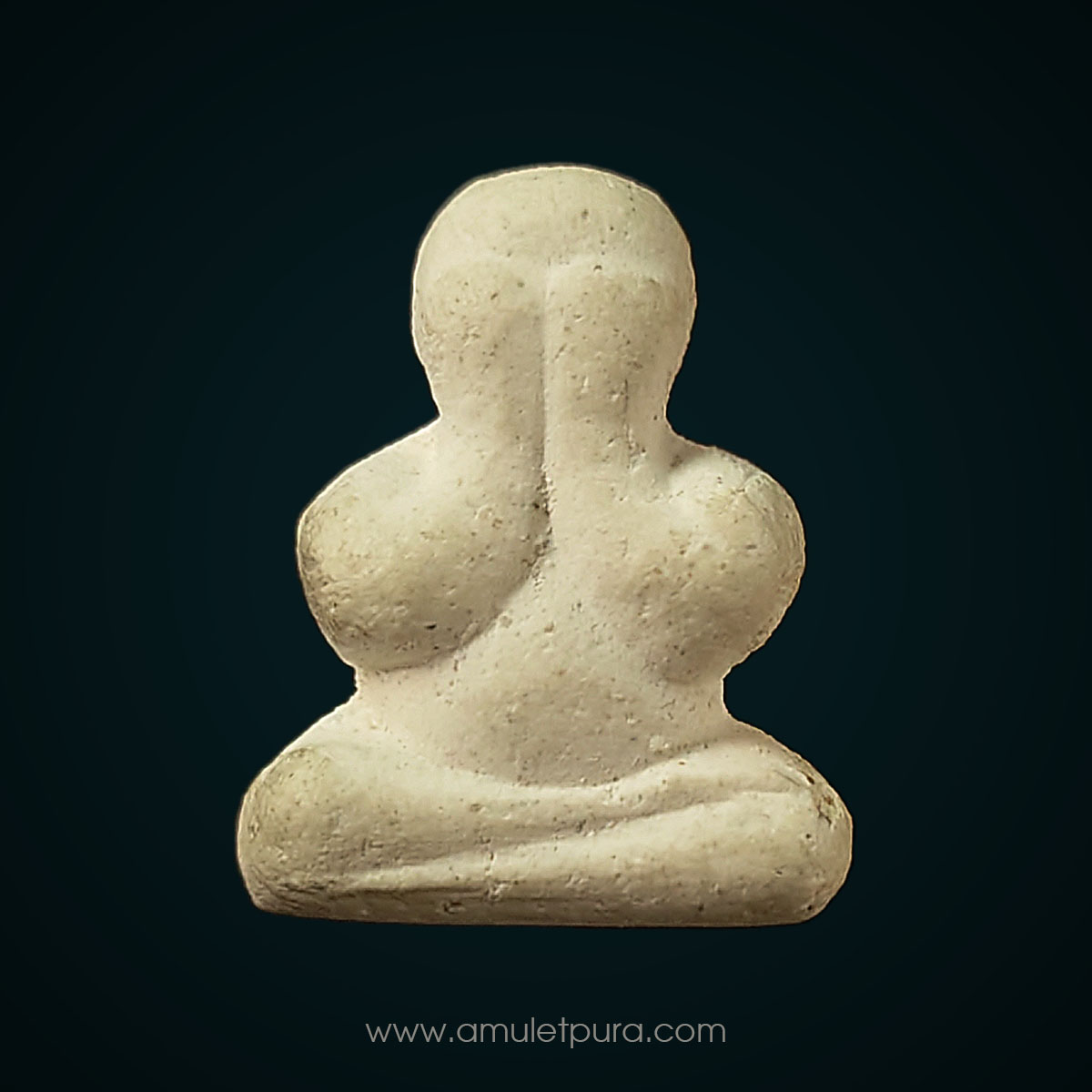 พระปิดตาหลวงปู่เอี่ยม วัดสะพานสูง ออกวัดสุทัศน์ ปี36 พุทธาภิเษกเสาร์ 5 เนื้อผงสีขาวไม่ลงรัก พิมพ์เล็ก มีโค้ด