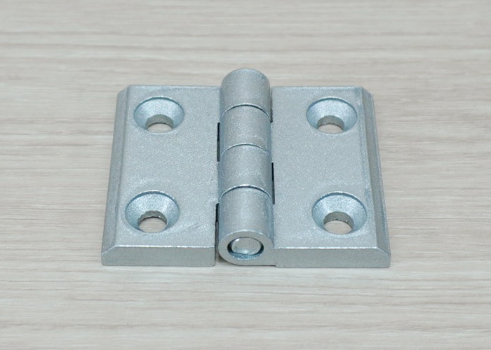 บานพับ Zinc Alloy Hinge for Alu-Profile 4040 ระยะรู 41x30 mm (สีเงิน)
