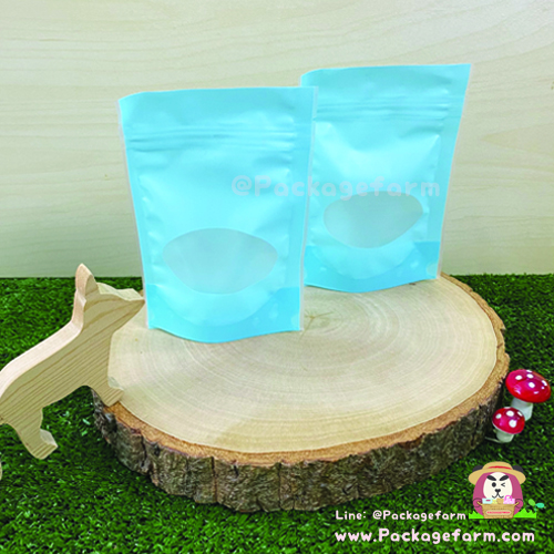 ซองซิปตั้งได้ก้นโค้ง หน้าต่างวงรี (แอนกี้เล็ก)