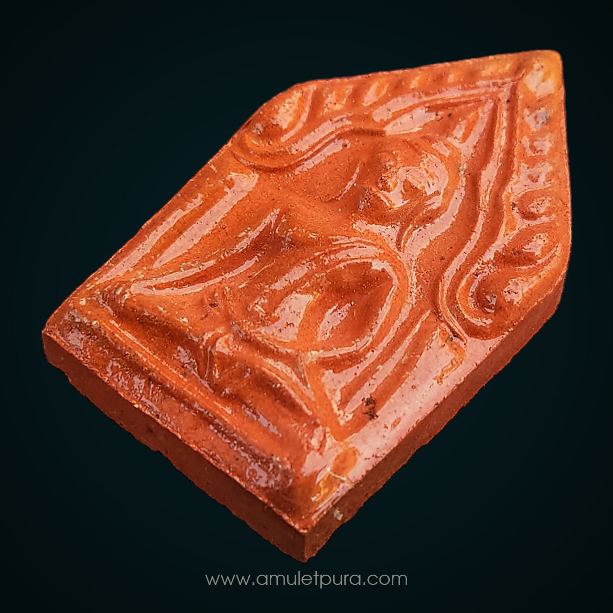 พระขุนแผนเคลือบยอดขุนพล หลังยันต์หัวใจพระสีวลี พร้อมลายเซ็นต์หลวงปู่ทิม ปี51 หลวงปู่ทิม วัดพระขาว พระนครศรีอยุธยา