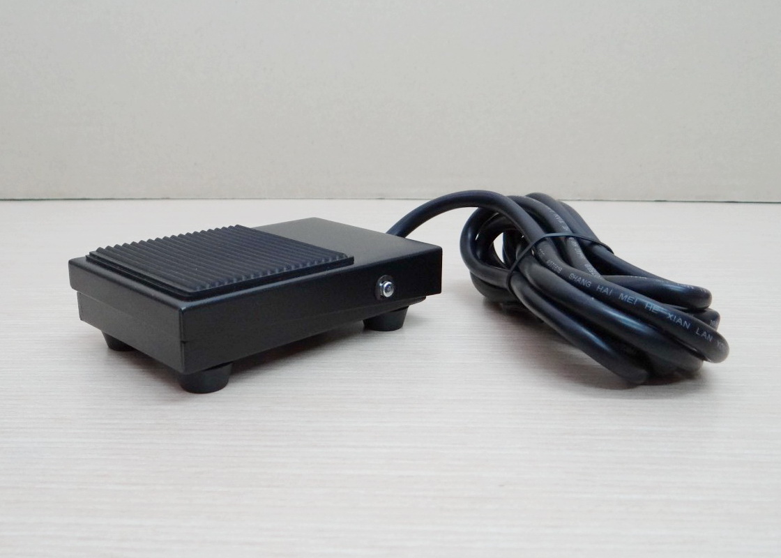 Metal Foot Switch TFS-1 Momentary NON-SLIP SPDT(NO/NC) Wire 2M 250V 10A