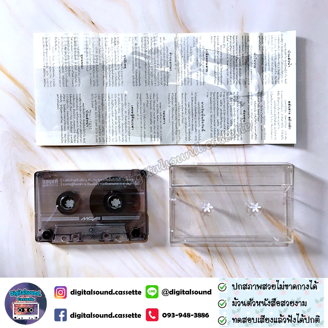 เทปคาสเซ็ท รวมศิลปิน ของแท้ 2 อัลบั้ม พักใจวาง