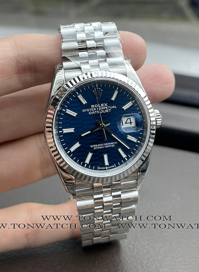 ROLEX DATEJUST36 MOTIF BLUE (VSF)