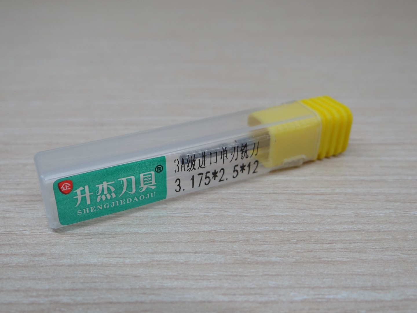 Wood/Acrylic- 3.175x2.5x12mm Single Flute Bit Carbide End Mill (SHKxCEDxCEL) เกรด 3A