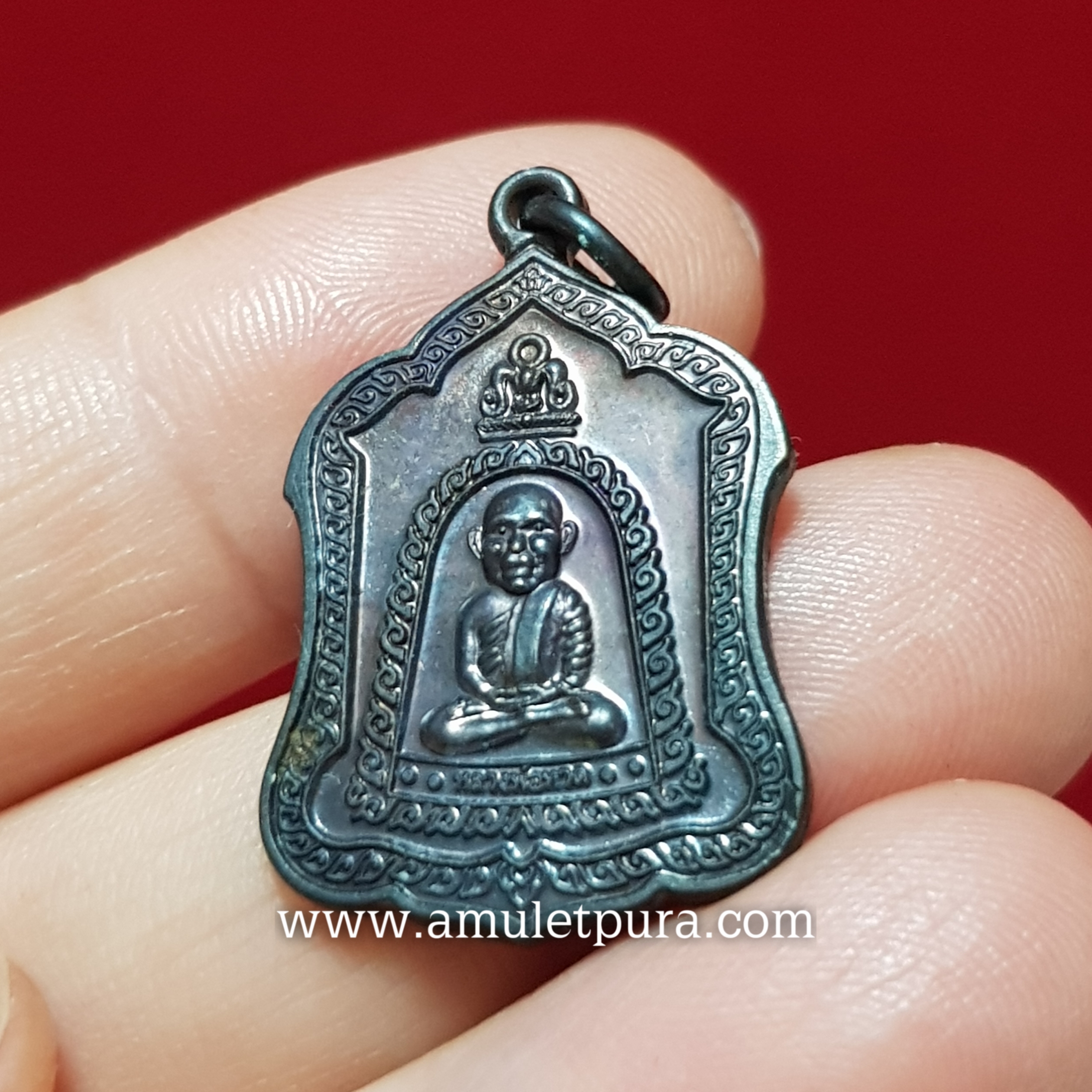 เหรียญแจกทาน หลวงปู่ทวด-พ่อท่านพรหม วัดพลานุภาพ จ.ปัตตานี(ตอกโค้ด หมายเลข7015)