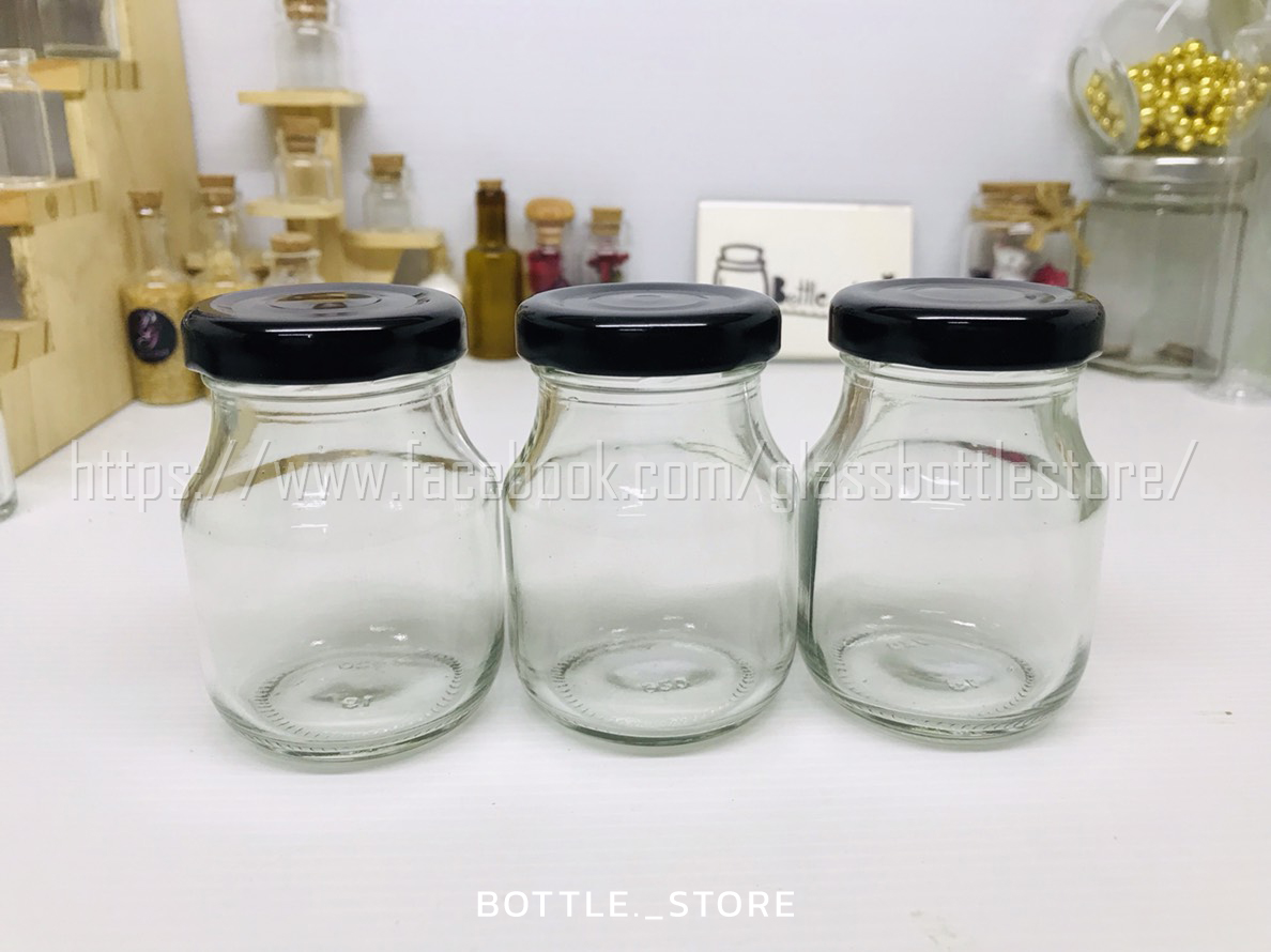 ขวดแก้ว ซุปไก่(ปกติ) 75ml ฝาเกลียวล็อคสีดำ
