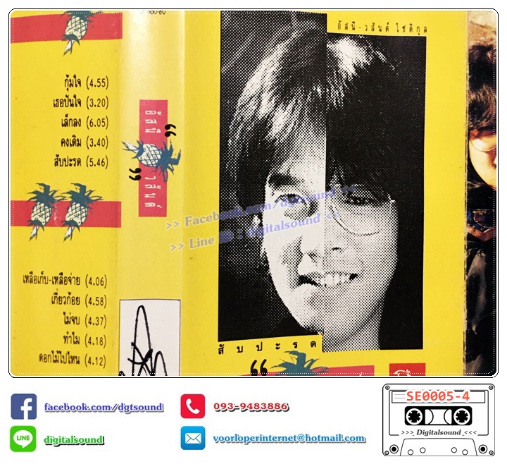 เทปคาสเซ็ท อัสนี - วสันต์ อัลบั้ม สับปะรด