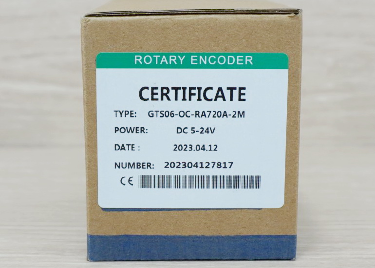 720P/R Rotary Encoder (GTS06-OC-RA720A-2M) Shaft 6mm, NPN, 5-24VDC, Cable 2M
