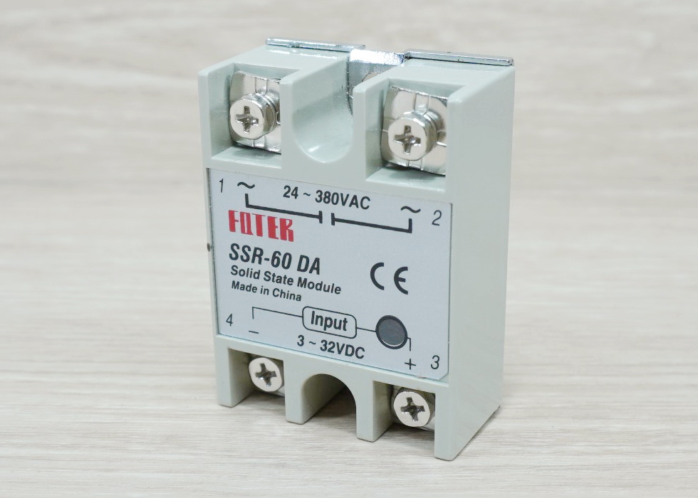 Solid State Relay, SSR-60DA, input 3-32VDC output 24-380VAC, 60A