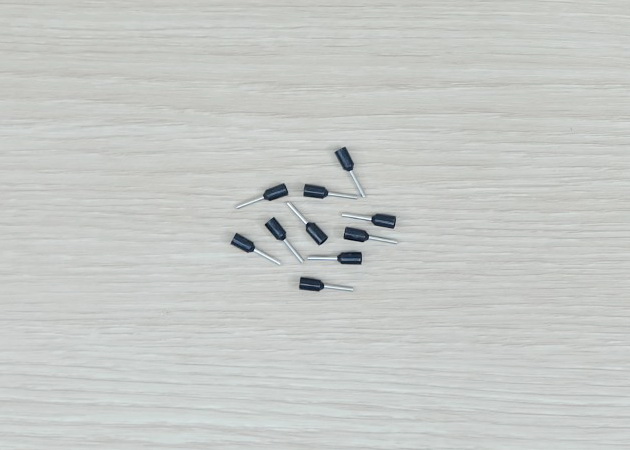 E0508 (Black) Terminal เหมาะกับสาย 22AWG (แพ็ค100ชิ้น)