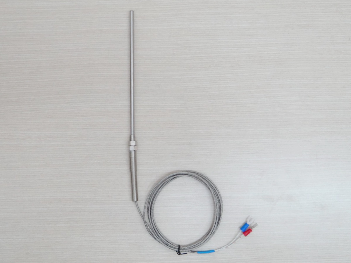 L150mm Probe Sensors K Type - 2M Cable, Thermocouple 0-400C, Thread M8, Diameter 5mm