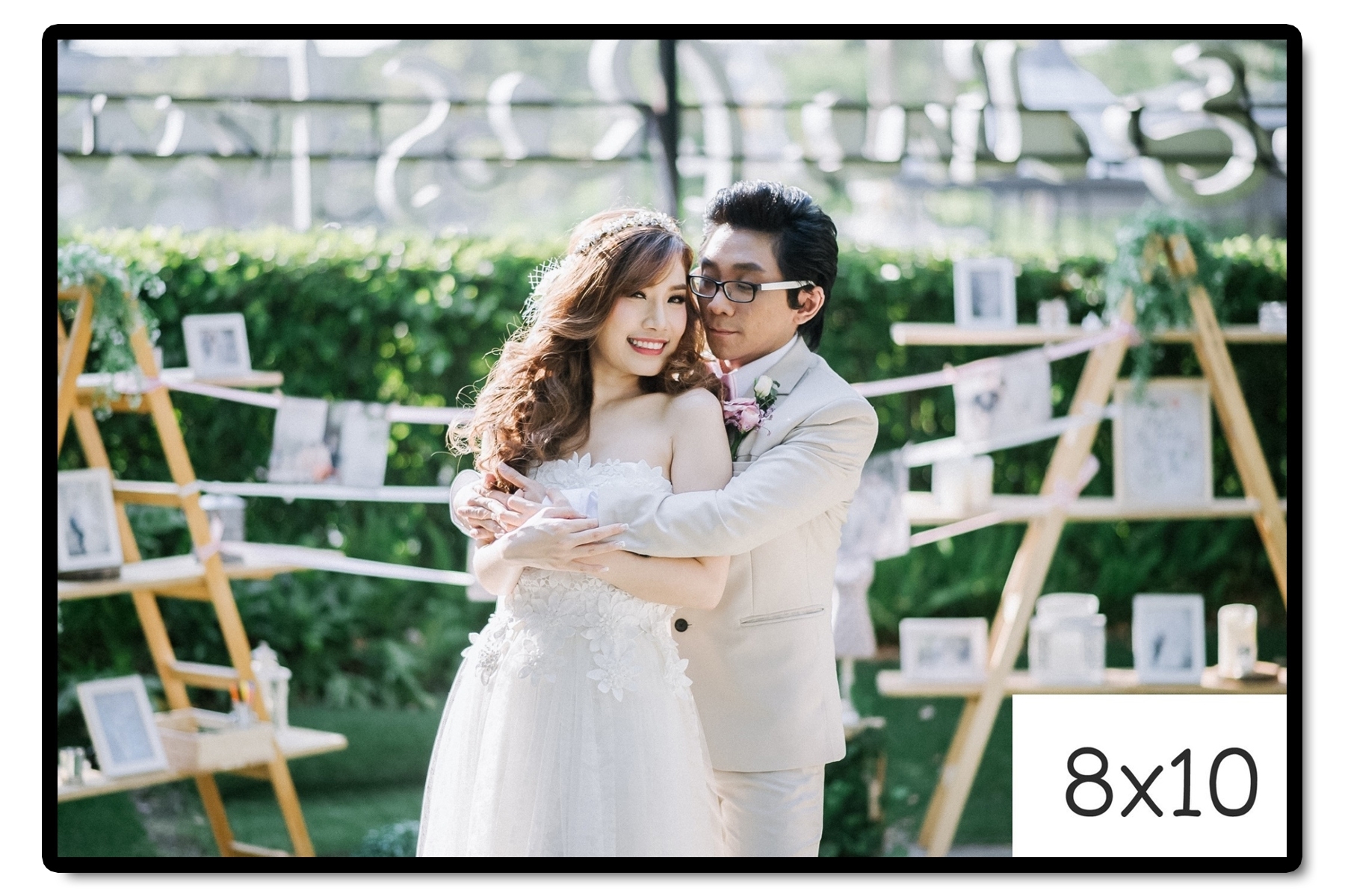 กรอบรูปแต่งงาน รูปภาพกรอบลอย ขนาด 8x10