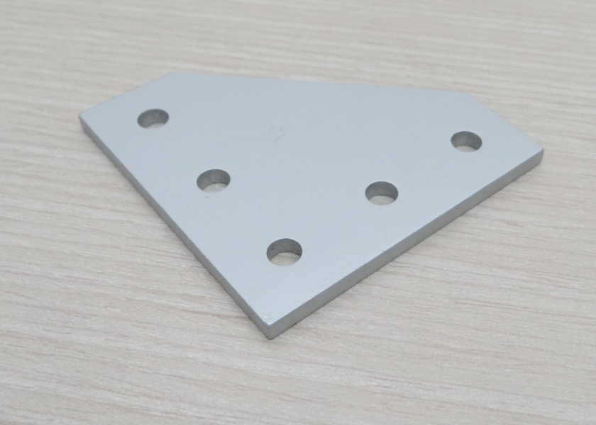 White L-90 degree joint plate 5-Hole สำหรับ Series 20 Alu Profile