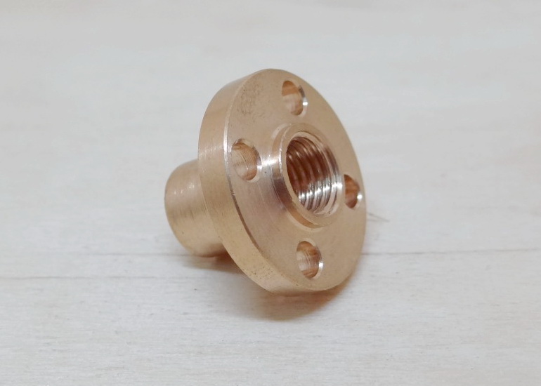 T8 Copper Nut Dia 8mm (Lead 1mm)