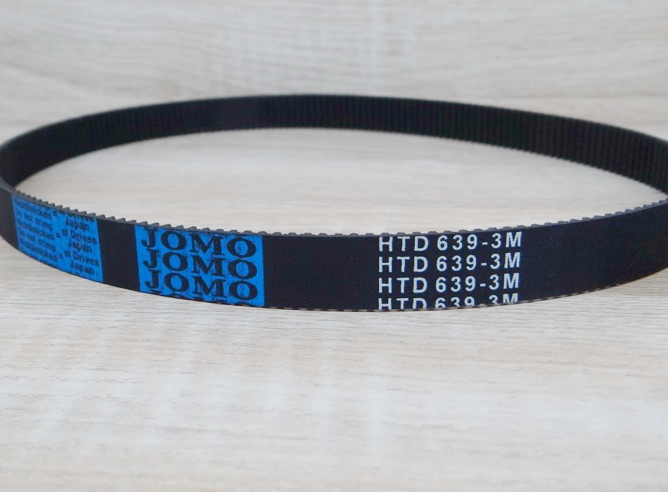 HTD-3M Width 15mm Timing Belt Closed Loop Length 639mm Rubber