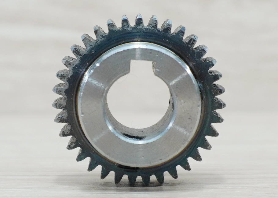Spur Gear Pinion 1.0 Mod 35Teeth Bore 14mm - Hole & keyway (straight teeth - เฟืองตรง)