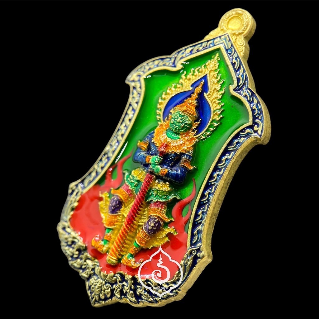 ท้าวเวสสุวรรณ หลังยันต์เกราะเพชร หลวงพ่อพัฒน์ อายุครบ 100 ปี (ทองฝาบาตรลงยา) รุ่นทรัพย์รุ่งโรจน์ ปี65 วัดห้วยด้วน จ.นครสวรรค์ (มีโค้ด หมายเลข 350)