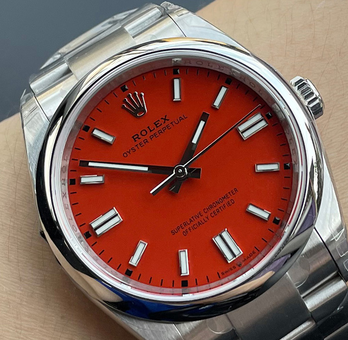 ROLEX OP36 CORAL RED 36 MM. VSF