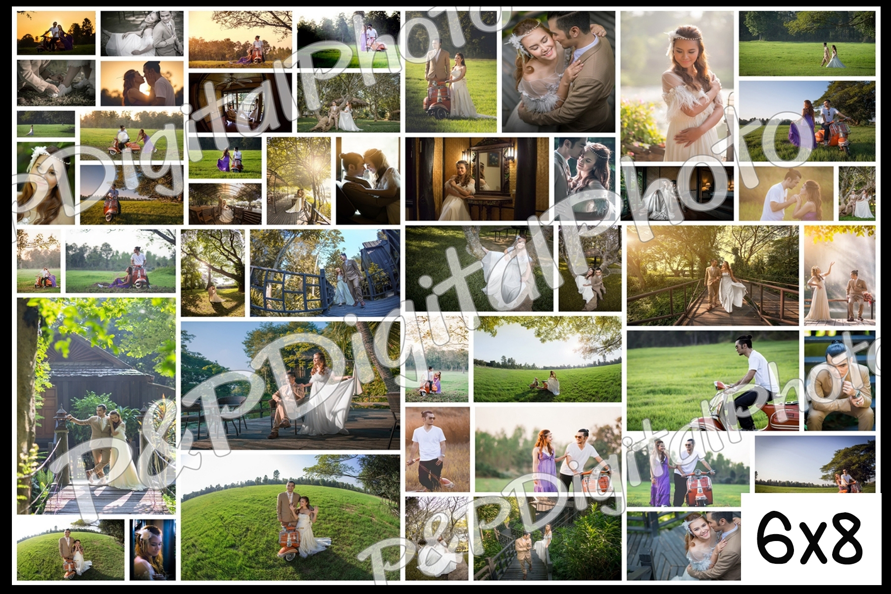 รูปภาพกรอบลอยราคาถูก ขนาด 6x8 + รวมรูป
