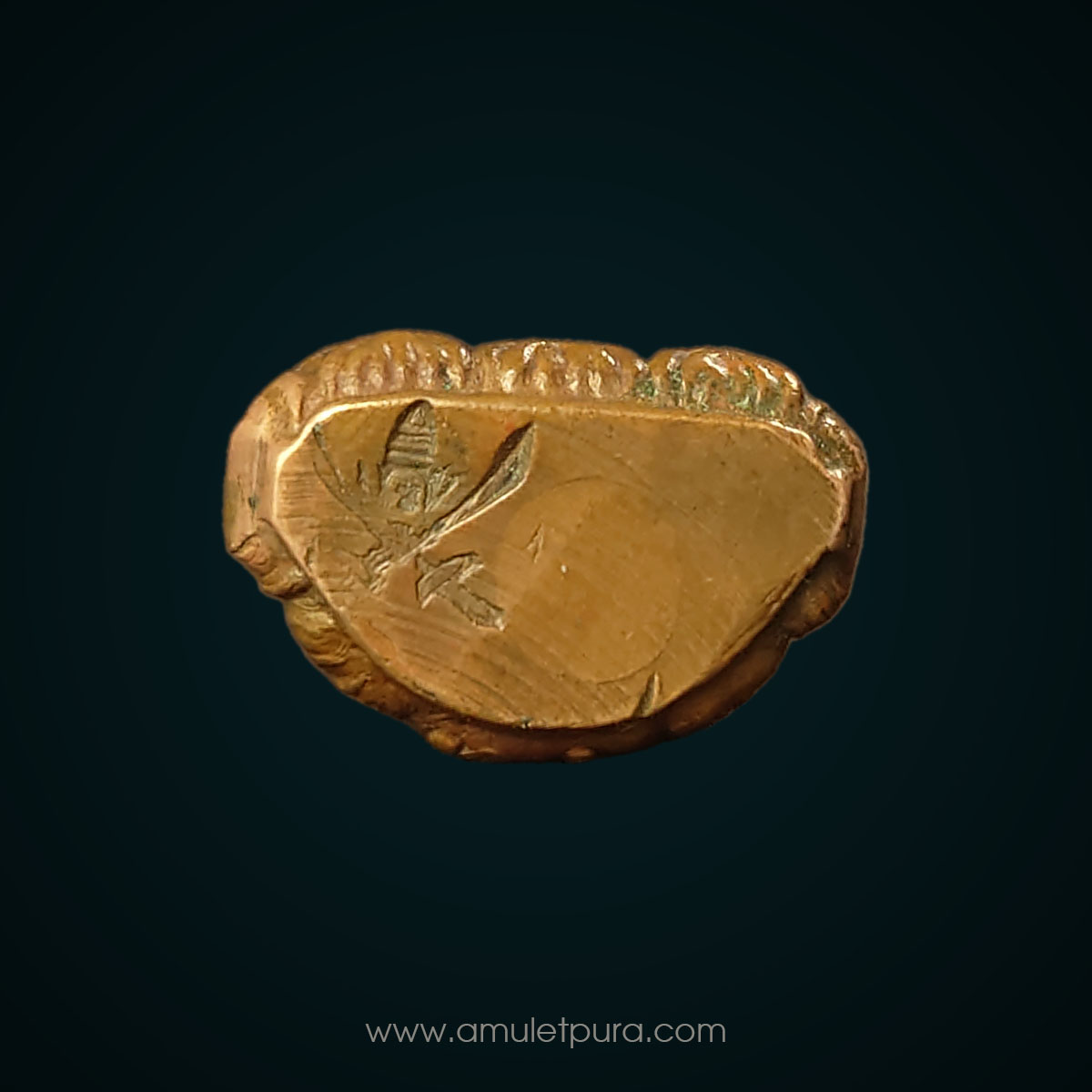 พระกริ่งกรมการรักษาดินแดน (กริ่ง ร.ด.) เนื้อทองเหลือง ปี13 เจ้าคุณนรฯ วัดเทพศิรินทร์ อธิษฐานจิต (ตอกโค้ด ดาบไขว้ที่ใต้ฐาน กริ่งดัง)