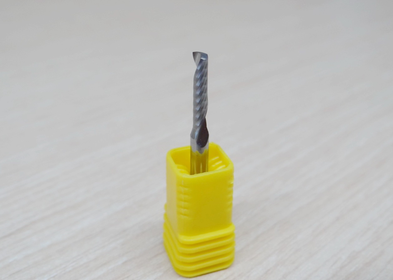 Wood/Acrylic- 3.175x2.5x12mm Single Flute Bit Carbide End Mill (SHKxCEDxCEL) เกรด 3A