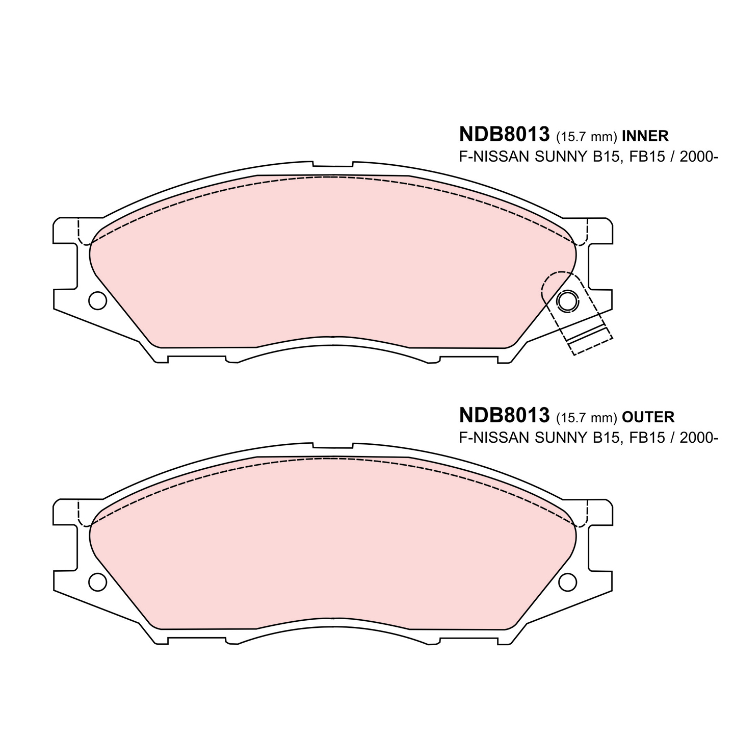 ผ้าเบรค Nexzter NextSpec / Super NEO (หน้า)