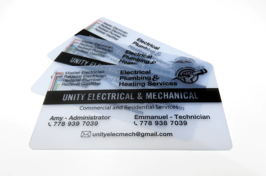 รับทำ Card Clear Frosted บัตรใสขุ่นฝ้า