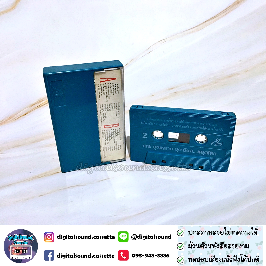เทปคาสเซ็ท บุญหลาย ยอดรัก สลักใจ นำทีม อัลบั้ม มันส์หยุดโลก