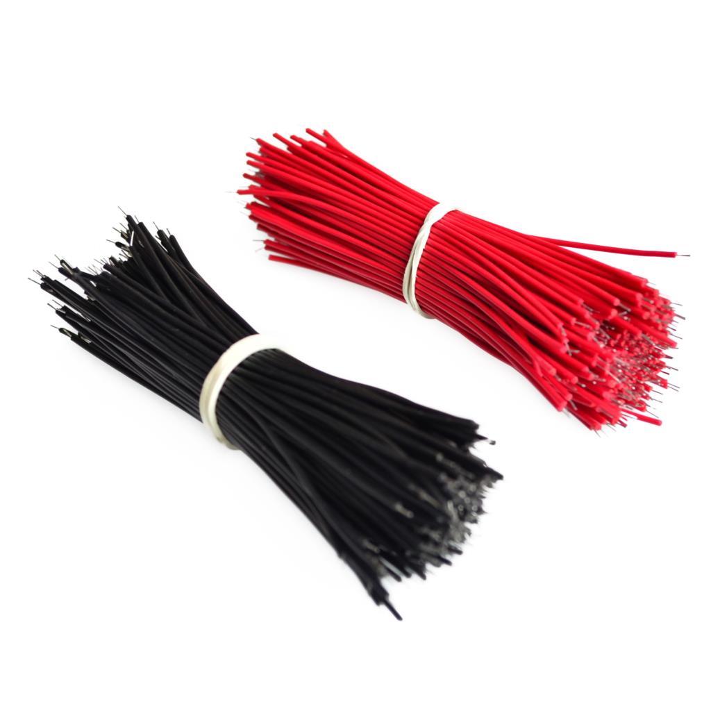 Jumper Wire 10cm (แพ็ค Red 10 เส้น & Black 10 เส้น)