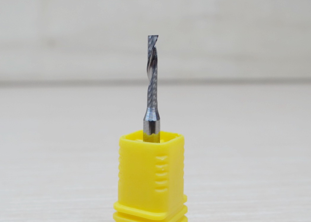 Wood/Acrylic - 3.175x2x12mm Single Flute Bit Carbide End Mill (SHKxCEDxCEL) เกรด 3A