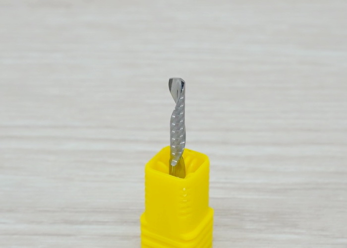 Wood/Acrylic - 3.175x3.175x17mm Single Flute Bit Carbide End Mill (SHKxCEDxCEL) เกรด 3A