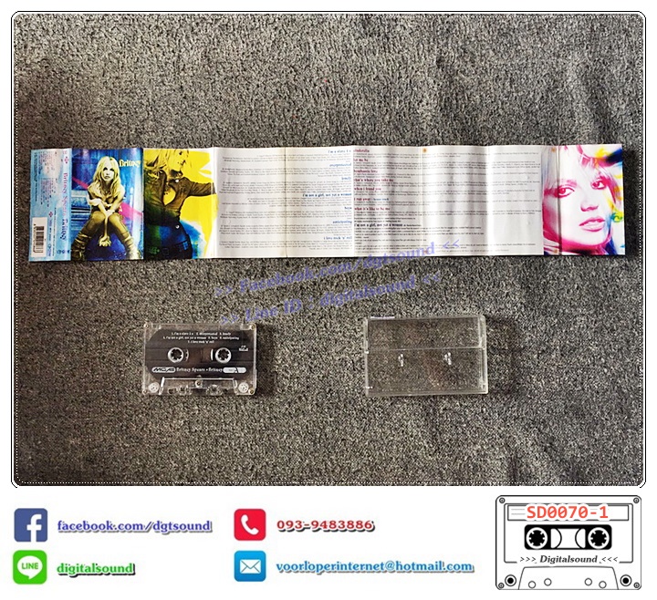 เทปคาสเซ็ท Britney Spears อัลบั้ม Britney