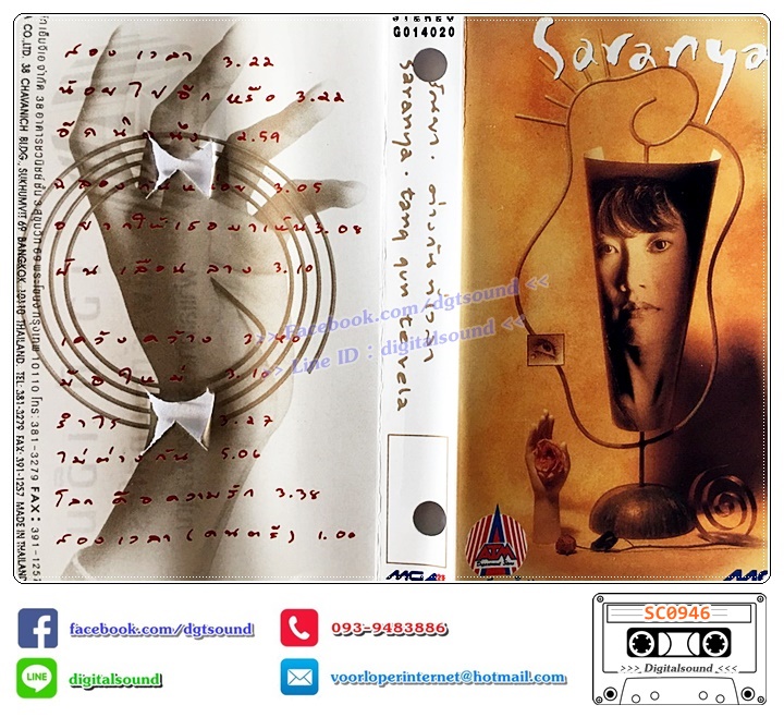 เทปคาสเซ็ท ศรัณย่า ส่งเสริมสวัสดิ์ อัลบั้ม ต่างกันที่เวลา (อภินันทนาการ)