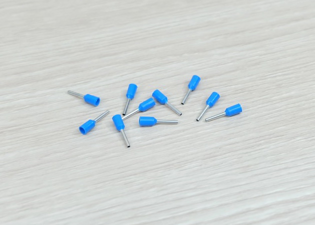 E0508 (Blue) Terminal เหมาะกับสาย 22AWG (แพ็ค100ชิ้น)
