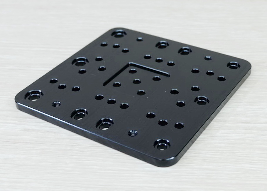 C-Beam Gantry Plate - XLarge (Black) / Size T6 x 125 x 125 mm