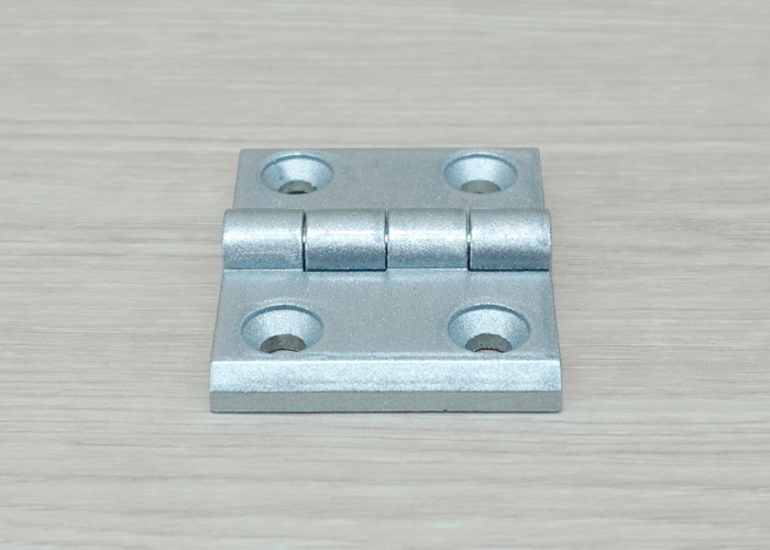 บานพับ Zinc Alloy Hinge for Alu-Profile 4040 ระยะรู 41x30 mm (สีเงิน)