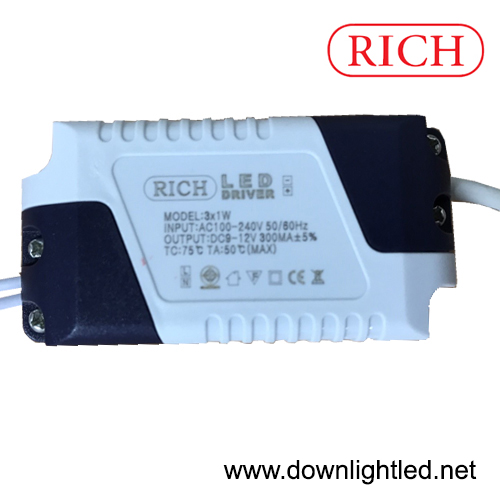 ไดรเวอร์ ดาวน์ไลท์ LED 3w ยี่ห้อ Rich
