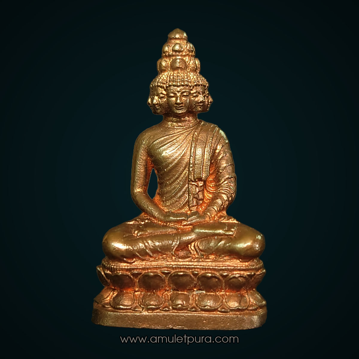 พระมหาเศรษฐีนวโกฏิ เนื้อนวะโลหะแก่ทอง พิมพ์ใหญ่ พิธีเสาร์ 5 มหาเศรษฐี ปี53 วัดสระเกศ และวัดไตรมิตร อ.ลักษณ์ เรขานิเทศ (หมายเลข 5475)