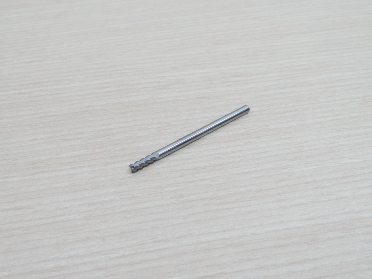 3-Flute Carbide Drill 3x3x9mm 50L HRC50 Square Flatted End Mill, Shank 3MM